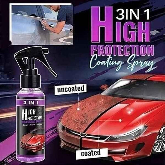 3 in 1 High Ceramic Coating Spray - CAR ACCESSORIES